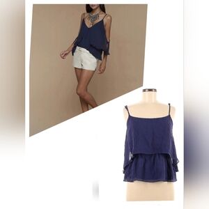 Elizabeth and James Deep Blue Shirt